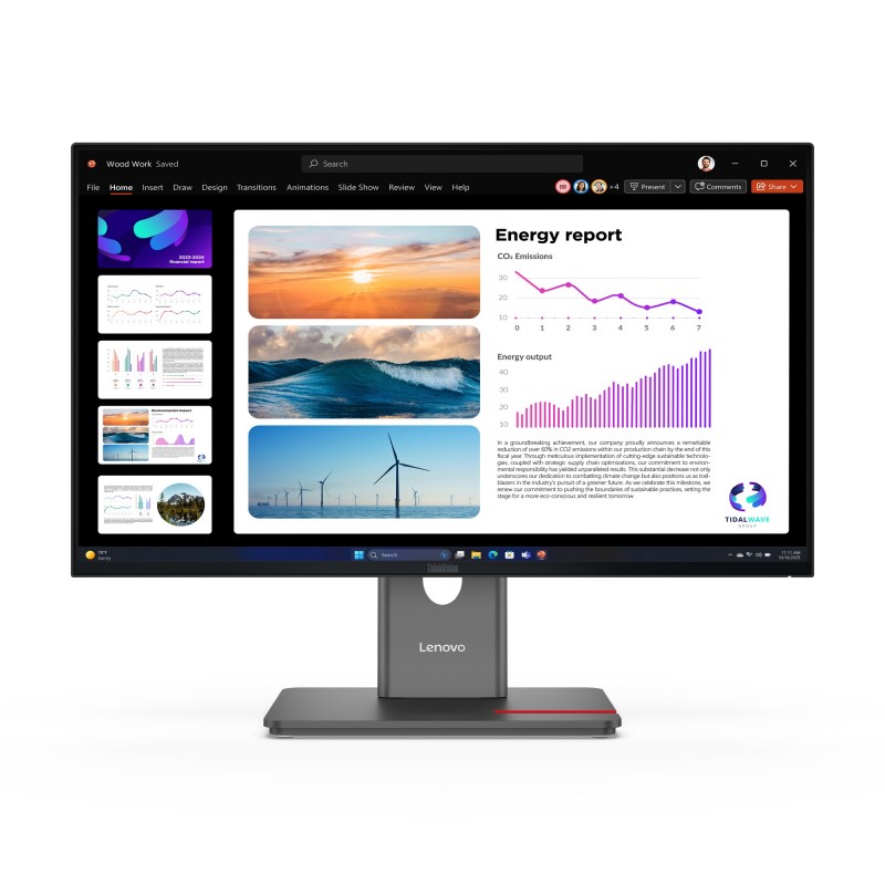 Lenovo ThinkVision P24Q-40 - 23.8" Quad HD - LCD - Negro - 120Hz 64B2GAT1EU