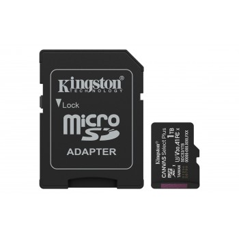 Kingston Technology 1TB microSDXC Canvas Select Plus Gen3 150MB s A1 (Incluye adaptador de SD) SDCS3 1TB