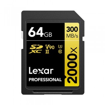 Lexar Professional 2000x 64 GB SDHC UHS-II Clase 10 LSD2000064G-BNNNG