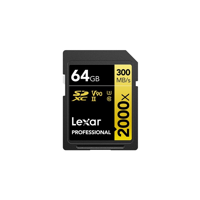 Lexar Professional 2000x 64 GB SDHC UHS-II Clase 10 LSD2000064G-BNNNG
