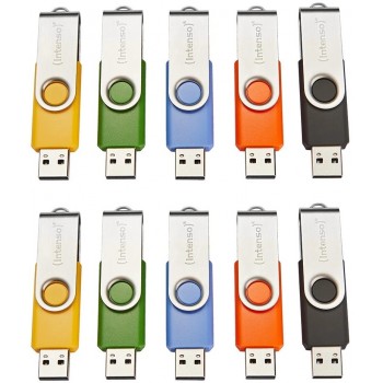 Intenso Basic Line unidad flash USB 16 GB USB tipo A 2.0 Negro, Azul, Verde, Naranja, Amarillo 3503571
