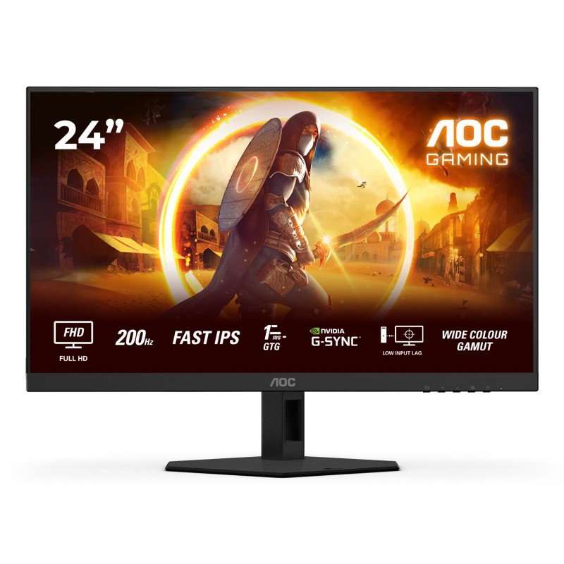 AOC G4 24G4HRE - 23.8" Full HD - LED - Negro, Rojo - 200Hz