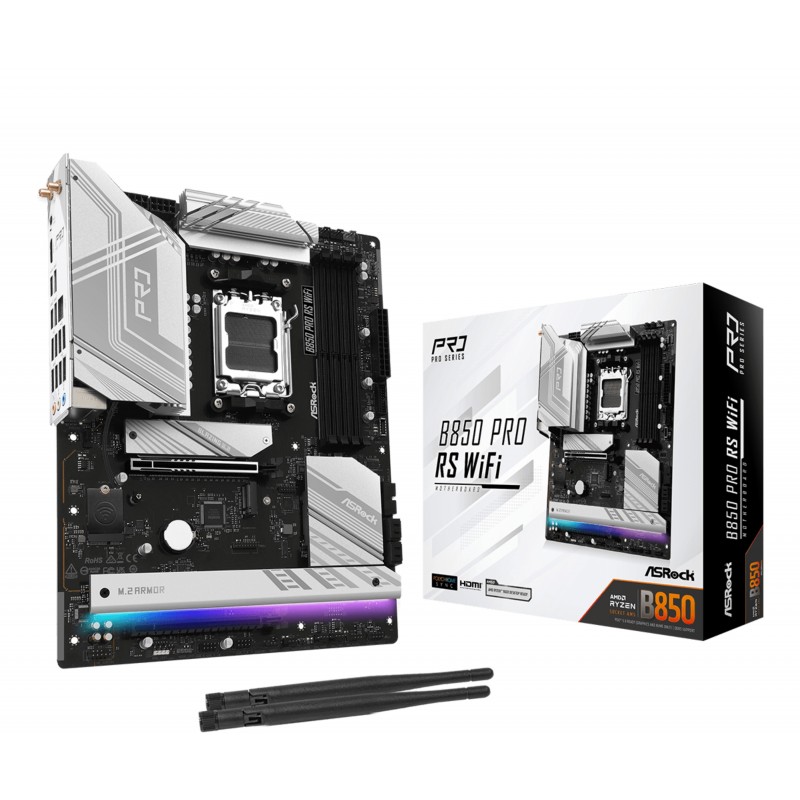 Asrock B850 Pro RS WiFi - Socket AM5 - ATX - AMD B850 90-MXBQL0-A0UAYZ