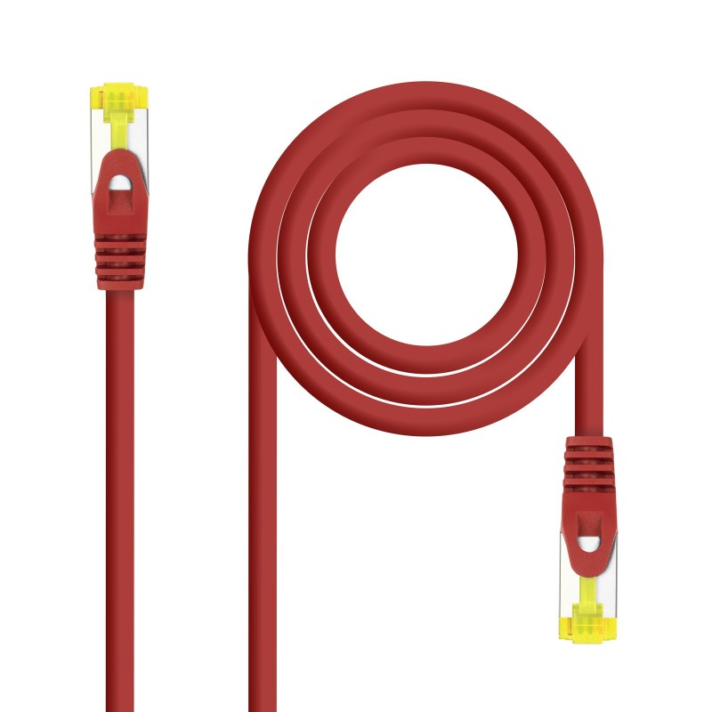 Nanocable Cable de red latiguillo RJ45 LSZH Cat.6A SFTP AWG26, Rojo, 3.0 m 10.20.1903-R