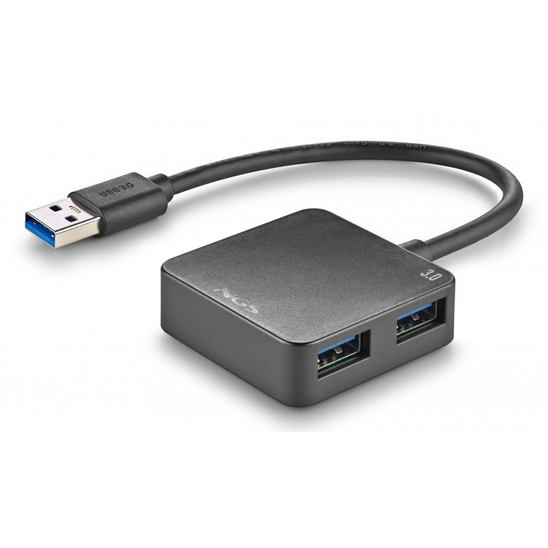 NGS IHUB 3.0 TINY USB 3.2 Gen 1 (3.1 Gen 1) Type-A 5000 Mbit s Negro IHUB3.0TINY