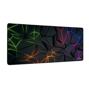 SUBBLIM Neon Obsidian XL Alfombrilla de ratón para juegos Negro, Multicolor SUBMP-01PUW07