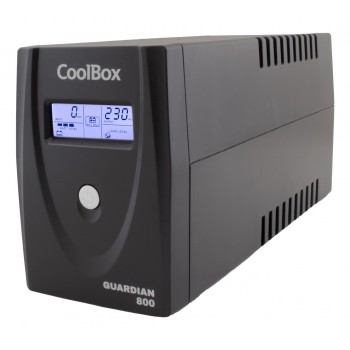 CoolBox SAI Guardian 3 LCD 800VA 480W 2 Schukos + Software COO-SAIGD3-800