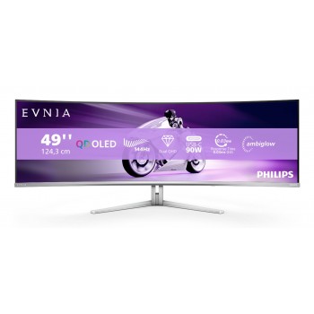 Philips Evnia 8000 49M2C8900L 00 - 48.9" Dual QHD - QD-OLED - Blanco - 144Hz