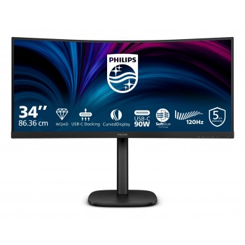 Philips 3000 series 34B2U3600C 00 - 34" Wide Quad HD - LCD - Negro - 120Hz