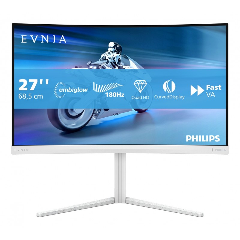 Philips Evnia 5000 27M2C5501 00 - 27" Quad HD - LCD - Blanco - 180Hz