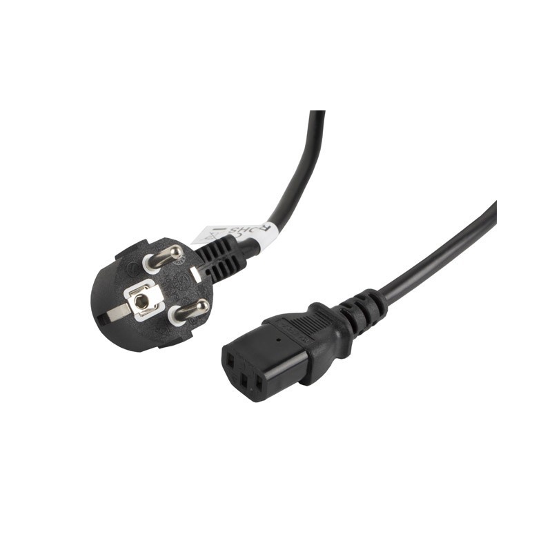 CABLE DE ALIMENTACION LANBERG SCHUKO CEE 7 7 A IEC320 C13 5M CA-C13C-11CC-0050-BK