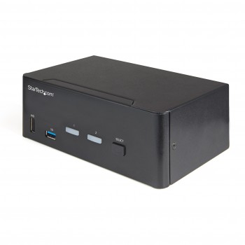 StarTech.com Switch Conmutador KVM de 2 Puertos HDMI 2.0 4K para 2 Monitores - Vídeo de 4K y 60Hz Ul SV231DHU34K6