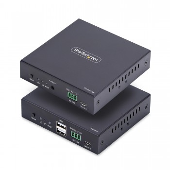 StarTech.com Extensor KVM HDMI 4K 60Hz por Redes Ethernet IP - Alargador KVM HDMI y USB por Ethernet IH2006-KVM-EXTENDER