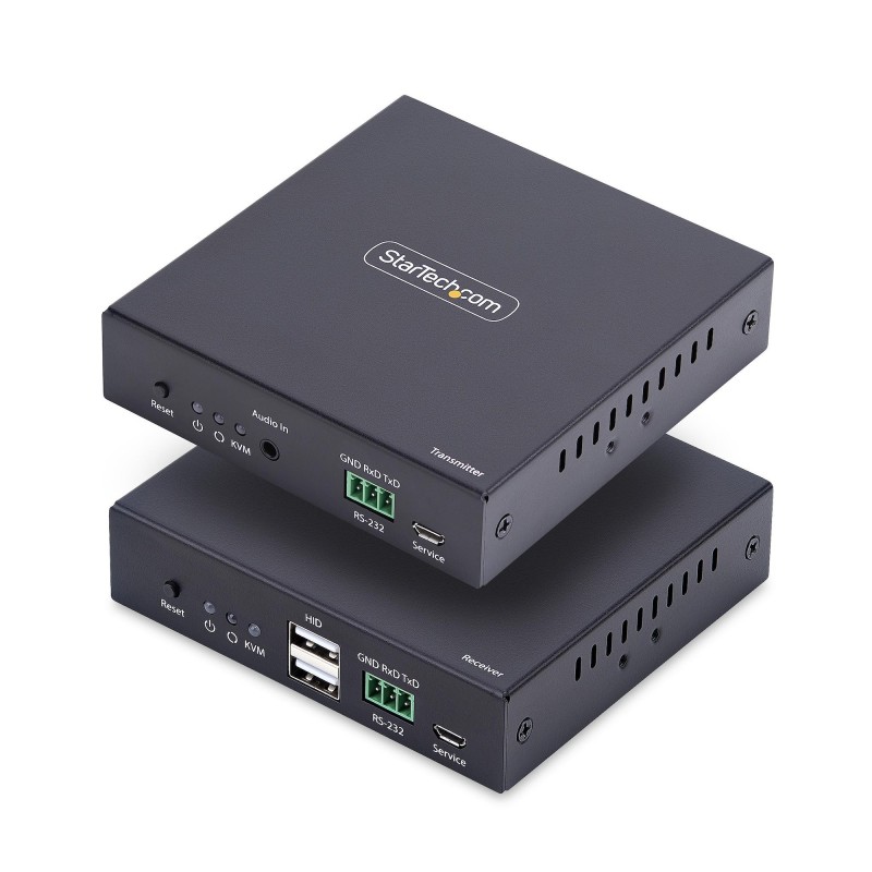 StarTech.com Extensor KVM HDMI 4K 60Hz por Redes Ethernet IP - Alargador KVM HDMI y USB por Ethernet IH2006-KVM-EXTENDER