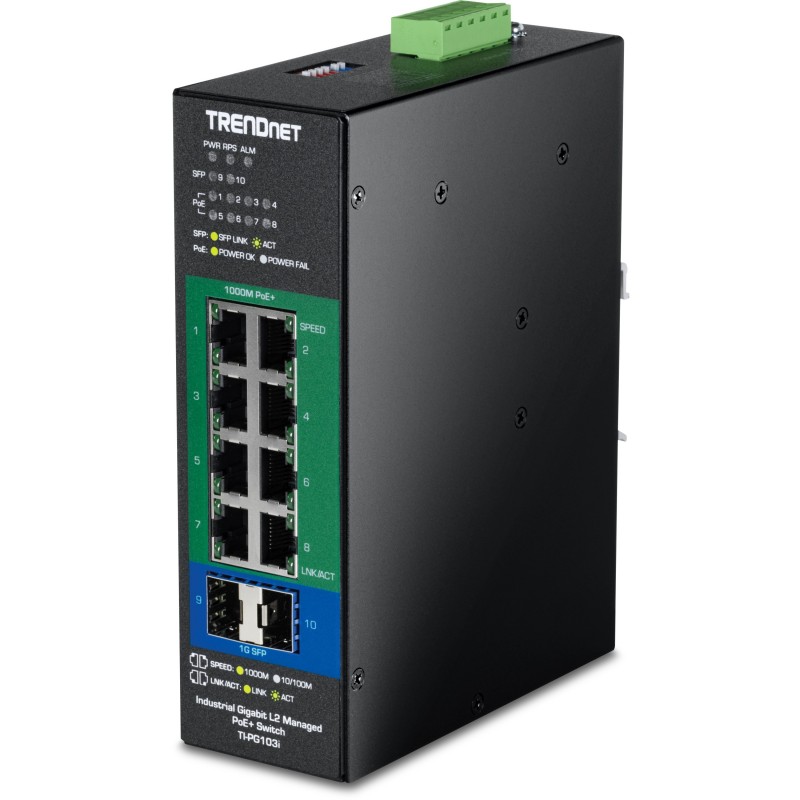Trendnet TI-PG103I switch Gestionado Gigabit Ethernet (10 100 1000) Energía sobre Ethernet (PoE) Neg