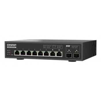 QNAP QSW-L3208-2C6T switch Gestionado 10G Ethernet (100 1000 10000) Escritorio Negro