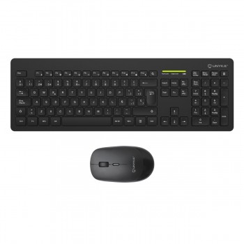 UNYKAch Kit Teclado + Ratón Combo MK212 Pro Slim Wireless Español Negro UK505445