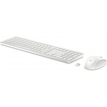 HP Combo de teclado y ratón inalámbricos 650 Blanco 4R016AAABE