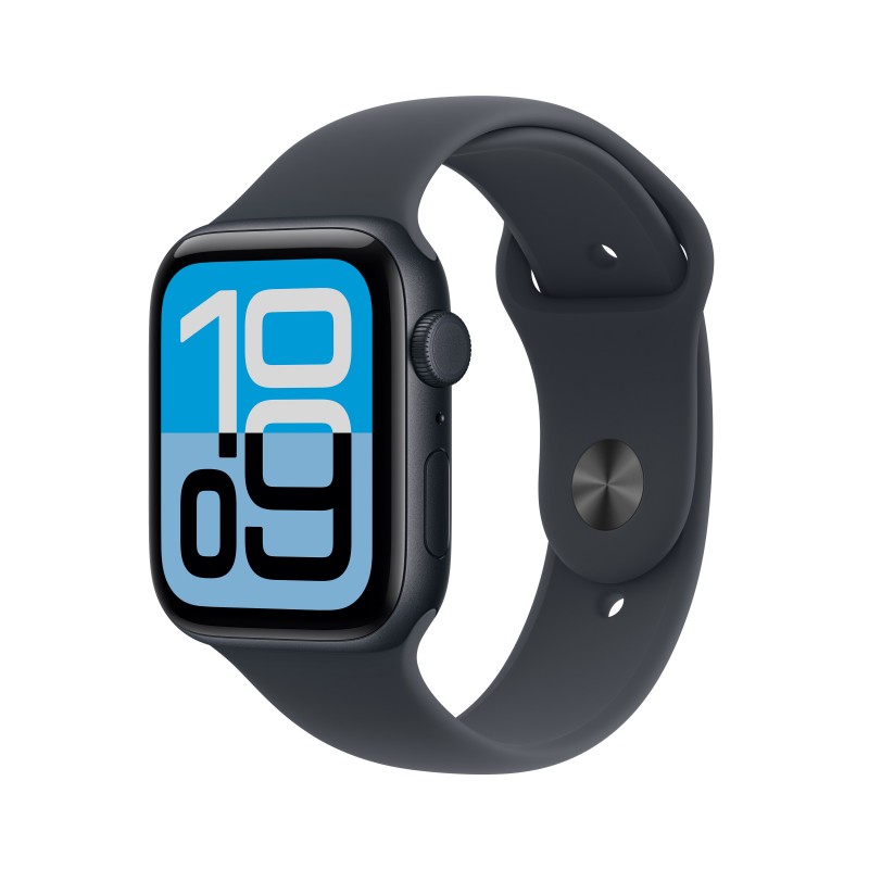 Apple Watch SE 3 (GPS + Cellular) - C. aluminio 44 mm - Correa deportiva color medianoche - Talla S  MEPH4QL A