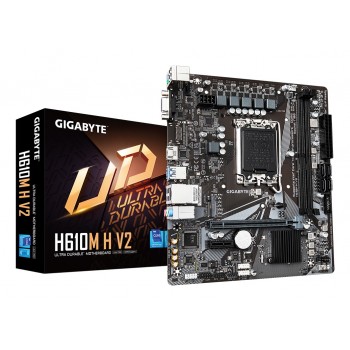 GIGABYTE H610M H V2 - LGA 1700 - micro ATX - Intel H610 Express