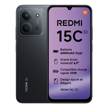 Xiaomi Redmi 15C 4GB - 256GB - 6.9" - 5G - Negro REDMI 15C 5G 4-256 BK