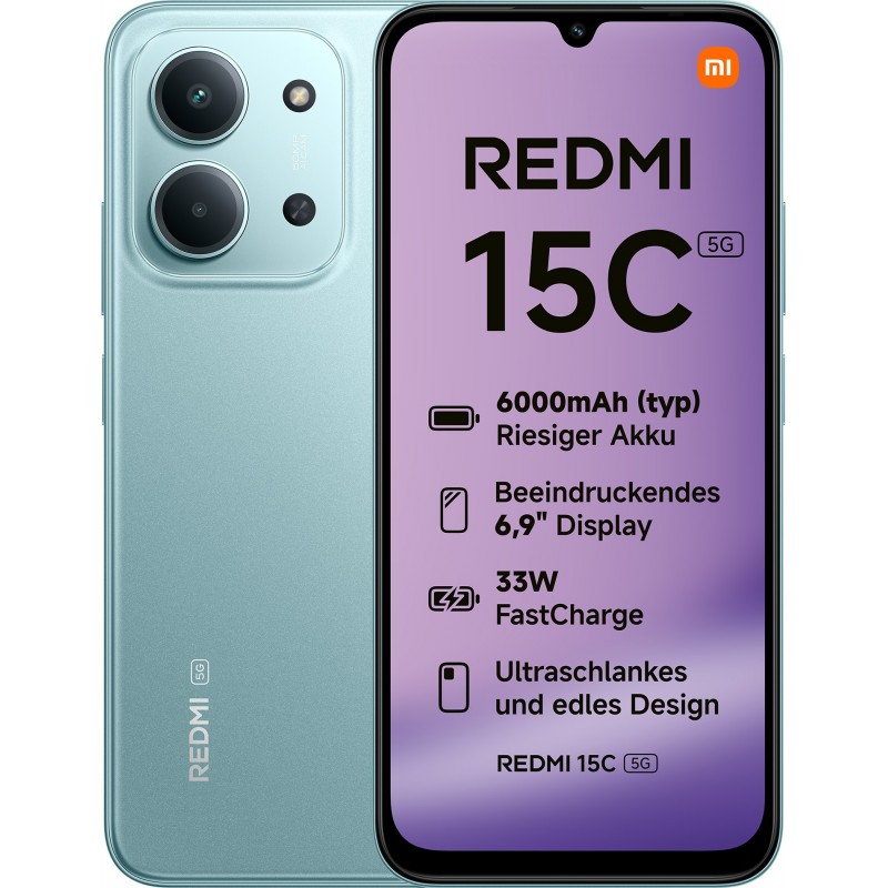 Xiaomi Redmi 15C 4GB - 128GB - 6.9" - 5G - Verde REDMI 15C 5G 4-128 GR