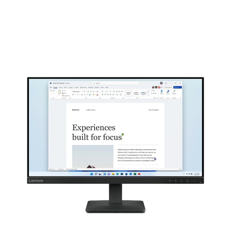 Lenovo L24-4e - 23.8" Full HD - LCD - Negro - 100Hz 68C2KAC1EU