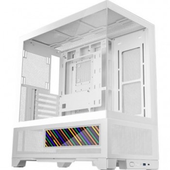 Mars Gaming MCLCDXW carcasa de ordenador Midi Tower Blanco