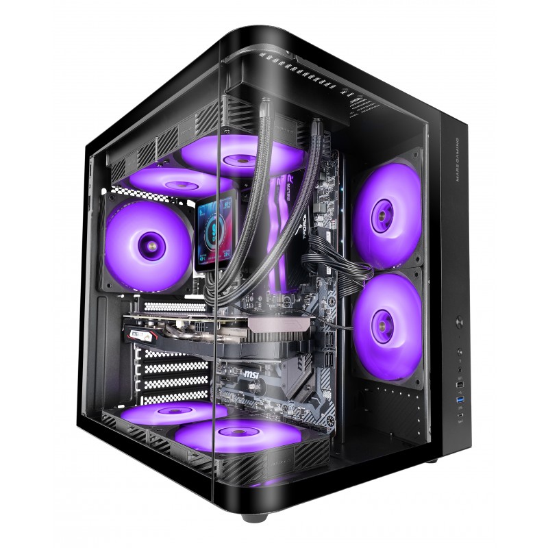 Mars Gaming MC-CURV Midi Tower Negro MCCURV
