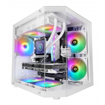 Mars Gaming MC-3TLITEW Mini Tower Blanco MC3TLITEW