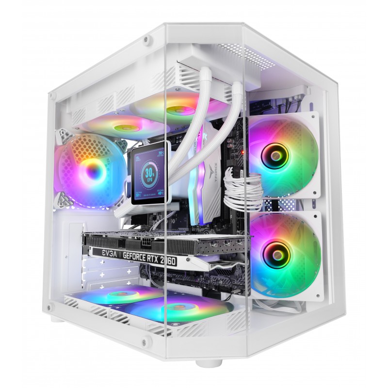 Mars Gaming MC-3TLITEW Mini Tower Blanco MC3TLITEW
