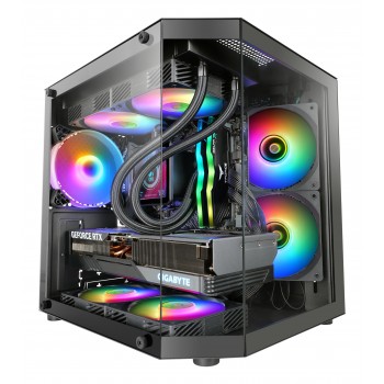 Mars Gaming MC-3TLITE Mini Tower Negro MC3TLITE