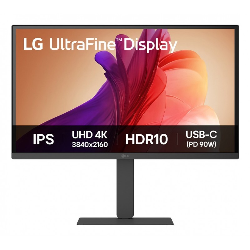 Monitor Profesional LG 27U730A-B 27"  4K  Multimedia  Regulable en altura  Negro