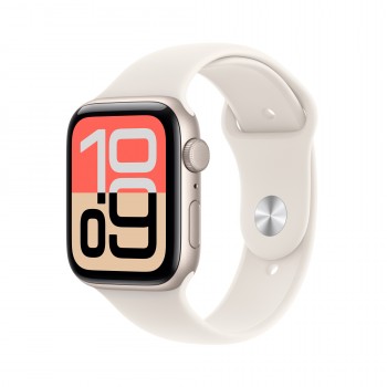 Apple Watch SE 3 (GPS) - Caja de aluminio en blanco estrella de 44 mm - Correa deportiva blanco estr MEHG4QL A