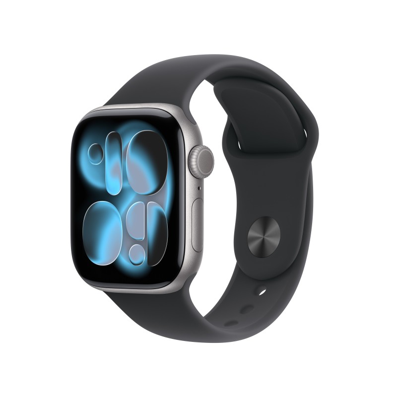 Apple Watch Series 11 (GPS + Cellular) - Caja de aluminio en gris espacial de 42 mm - Correa deporti MF8A4QL A
