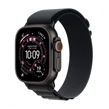 Apple Watch Ultra 3 (GPS + Cellular) - Caja de titanio negro de 49 mm - Correa Loop Alpine negra - T MF0V4QL A