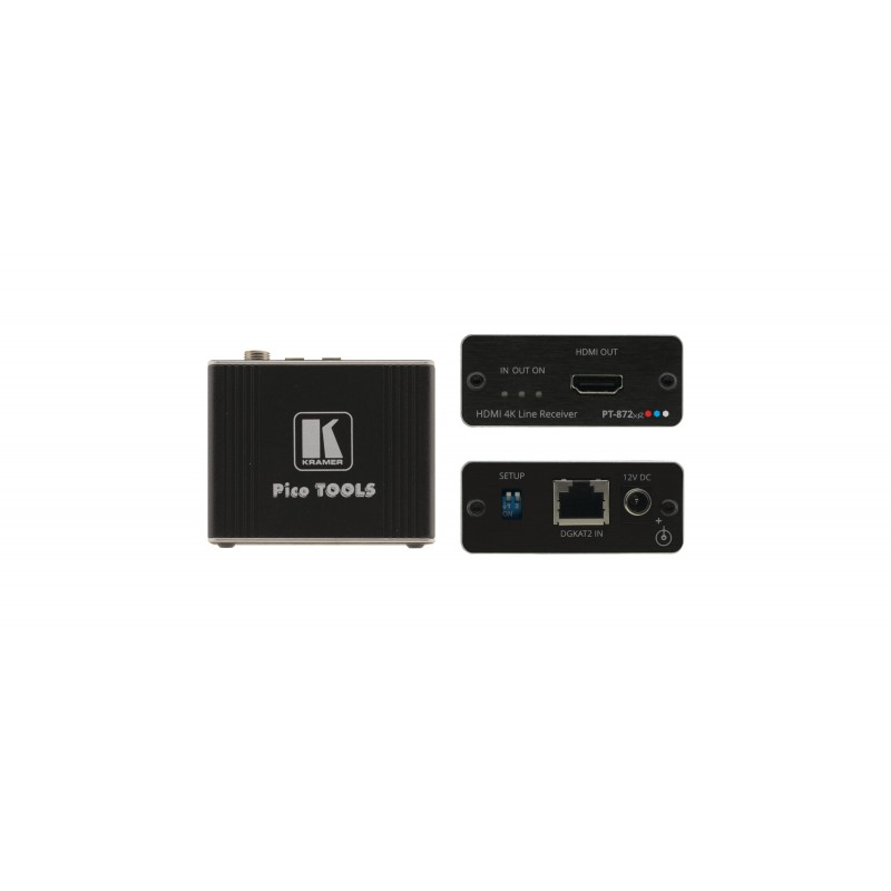Kramer Electronics PT-872XR Transmisor y receptor de señales AV Negro 50-8038701190
