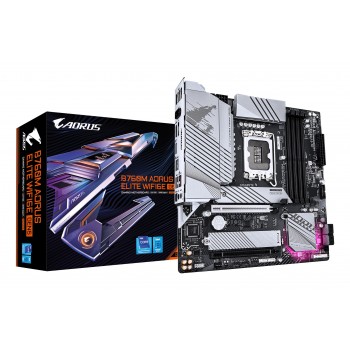 GIGABYTE B760M AORUS ELITE WIFI6E GEN5 - LGA 1700 - micro ATX - Intel B760 9MB76ME65-00-G10