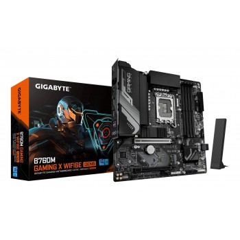 GIGABYTE B760M GAMING X WIFI6E GEN5 - LGA 1700 - micro ATX - Intel B760 9MB76MG65-00-G10
