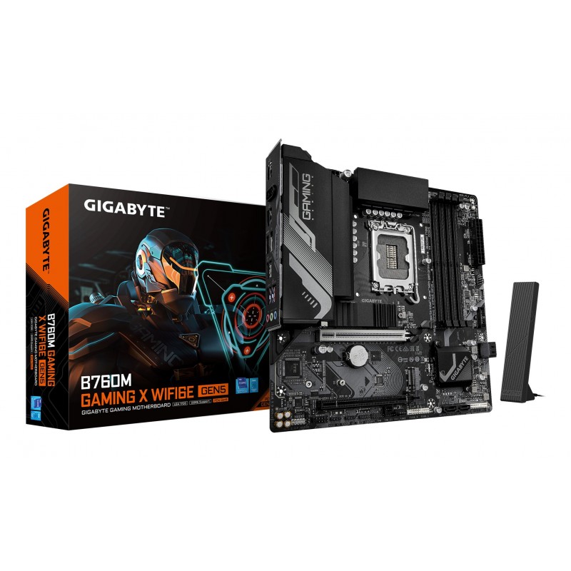 GIGABYTE B760M GAMING X WIFI6E GEN5 - LGA 1700 - micro ATX - Intel B760 9MB76MG65-00-G10