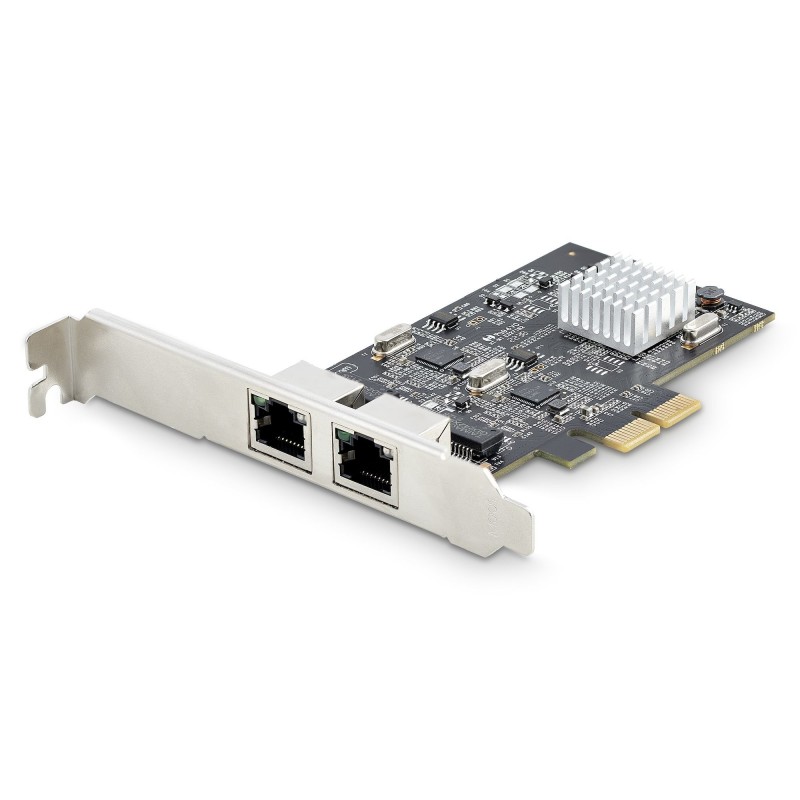 StarTech.com Tarjeta PCI Express de Red Ethernet 2 Puertos NBASE-T 2,5G - NIC I225-V - Tarjeta de Re PR22GI-NETWORK-CARD