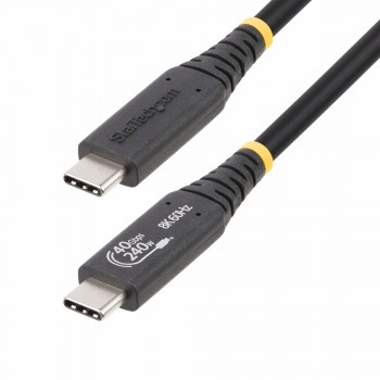 StarTech.com Cable USB4 de 1m - Cable USB Tipo C Certificado USB-IF - Cable USB-C de 40G - PD 3.1 EP 1M-40G-USB4-CABLE
