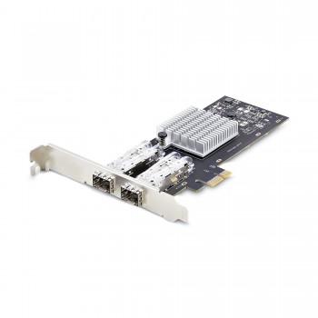 StarTech.com Tarjeta PCIe 2.1x1 de Red de Fibra Óptica Cobre Ethernet 1Gb SFP de 2 Puertos - Chipset P021GI-NETWORK-CARD