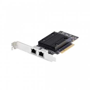 StarTech.com Tarjeta de Red Ethernet PCIe de 2 Puertos RJ45 de 10Gb - Adaptador de Red Ethernet de R PR210B-NETWORK-CARD