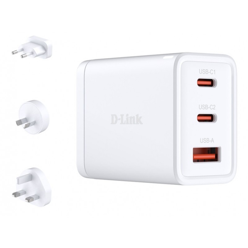 D-Link DCP-651 cargador de dispositivo móvil Universal Blanco Corriente alterna Carga rápida Interio