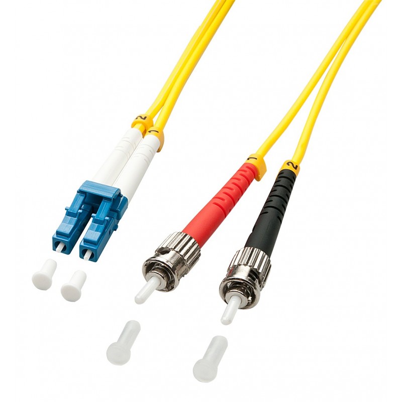 Lindy 2m LC ST Cable de fibra óptica e InfiniBand Multicolor, Amarillo 47461