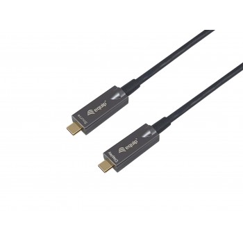 Equip 119461 Cable óptico activo USB-C a C, M M, 5,0m, PD 60W, 4K 60Hz, 10Gbps, Vídeo+Datos+PD