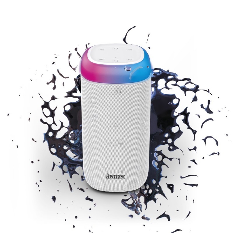 Hama Shine 2.0 Altavoz portátil estéreo Blanco 30 W 188229