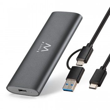 Ewent EW7061 Caja externa para unidad de estado sólido (SSD) Gris Oscuro