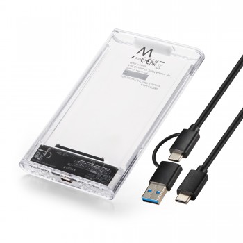 Ewent EW7064 Caja externa para unidad de estado sólido (SSD) Transparente 2.5"